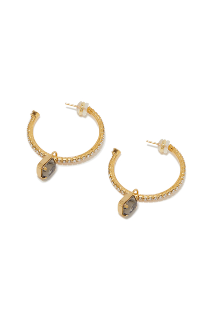 Lydia Loop Earrings, 18K Gold